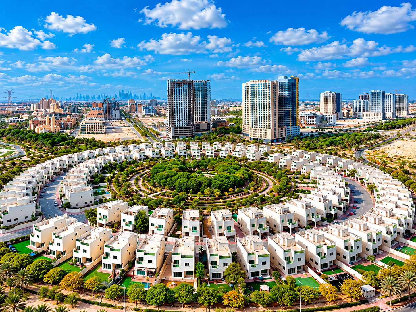 Residential apartment buildings in Dubai representing the affordable housing market in 2026